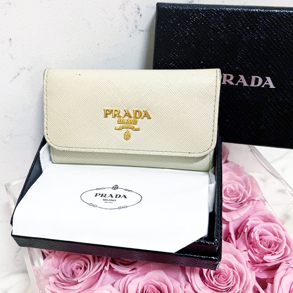 Authentic Prada Cera Portachiavi 6 Key Saffiano Leather Holder / Wallet - Picture 12 of 14